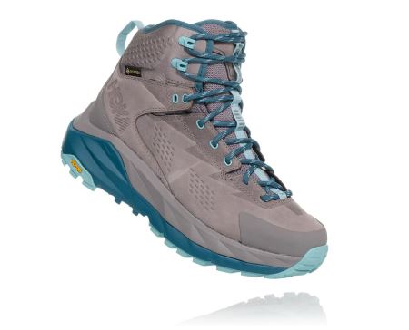 Hoka One One Kaha GORE-TEX Mulher - Sapatos De Caminhada Cinzentas / Luz Turquesa | PT-3aZGDtf